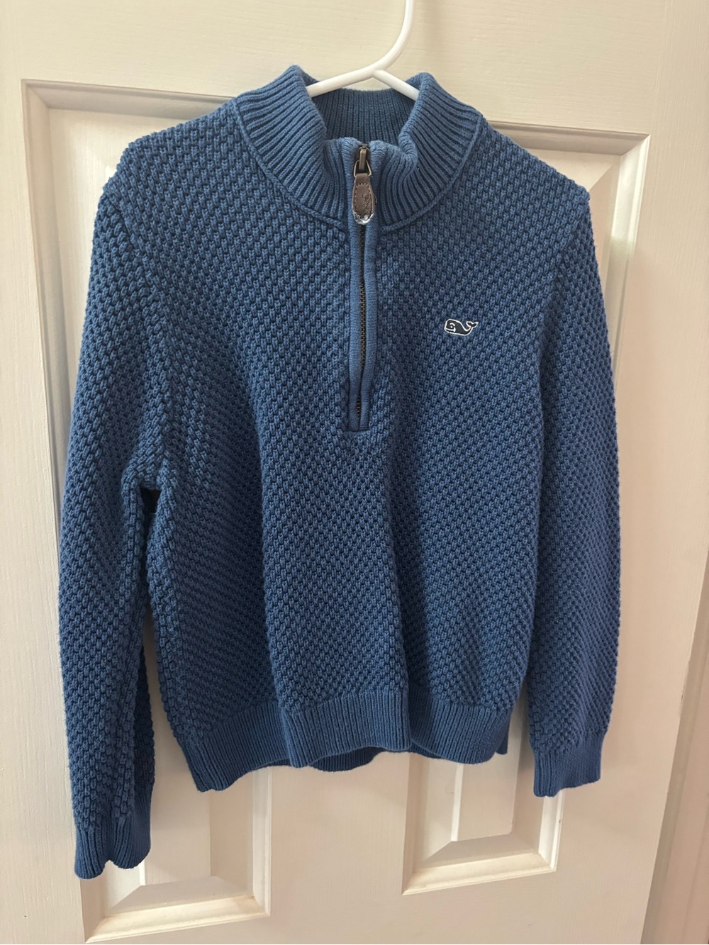 Vineyard Vines Slate Blue Quarter-Zip Knit/sweater Pullover
